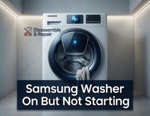 Samsung washer on but not starting? Easy Troubleshooting