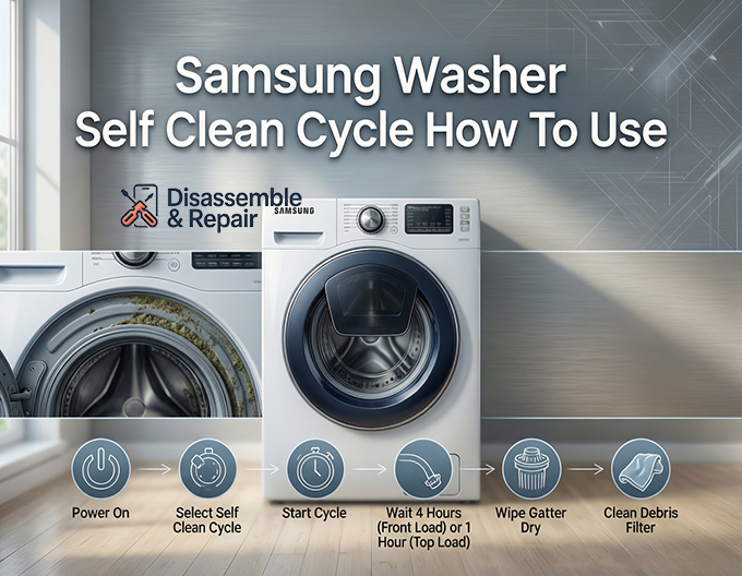 Samsung washer self clean cycle how to use: Step-by-Step