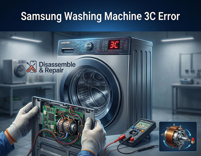 Samsung washing machine 3C error: How to Fix & Causes