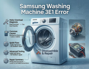 Samsung washing machine 3E1 error: How to Fix Fast