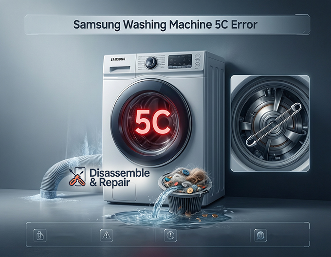 Samsung washing machine 5C error: How to fix it quickly