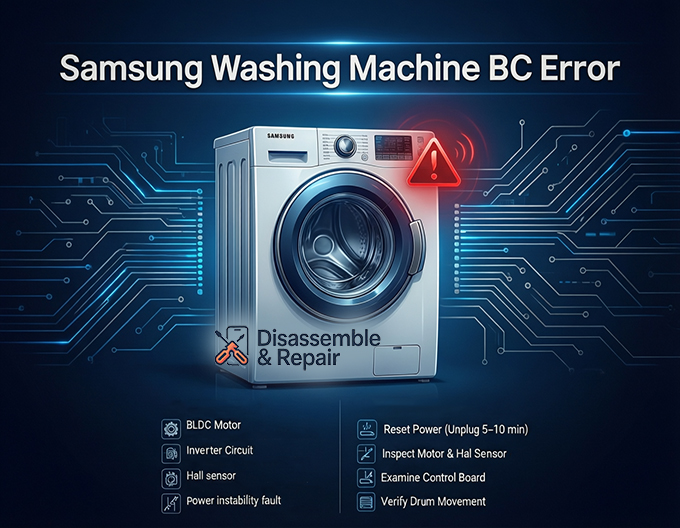 Samsung washing machine BC error: How to Fix it Fast