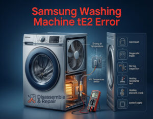 Samsung washing machine TE2 error: How to Fix and Reset
