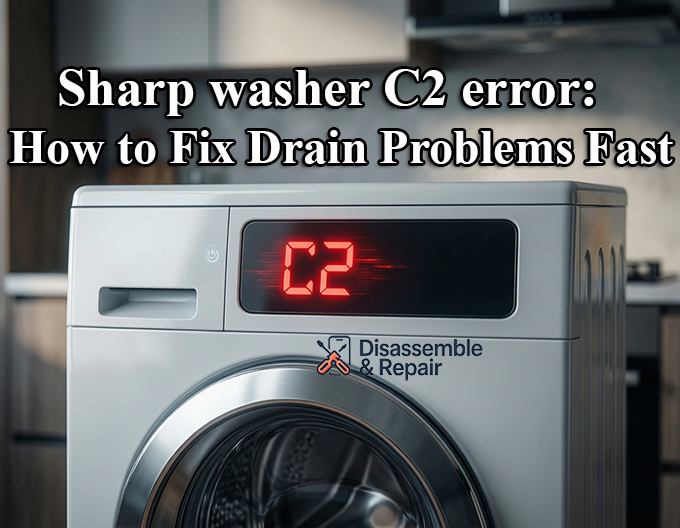Sharp washer C2 error: How to Fix Drain Problems Fast