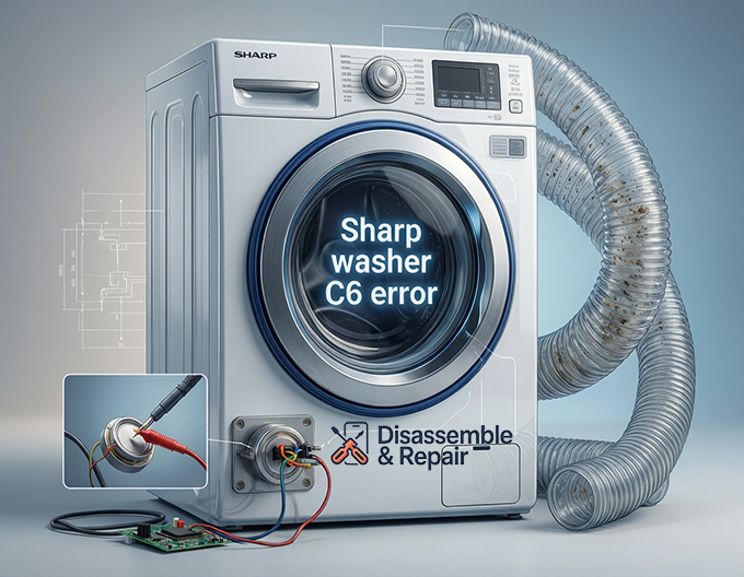 Sharp washer C6 error - Easy Troubleshooting and Repair Guide