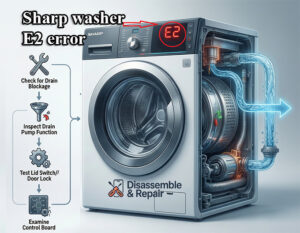 Sharp washer E2 error: Troubleshooting and Repair Guide