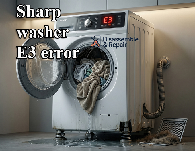 Sharp washer E3 error - Causes and Simple Repair Solutions