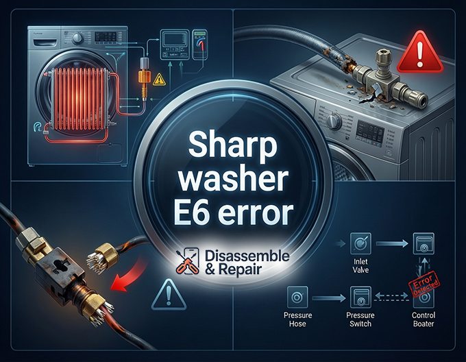 Sharp washer E6 error: How to Fix Fault Codes Quickly