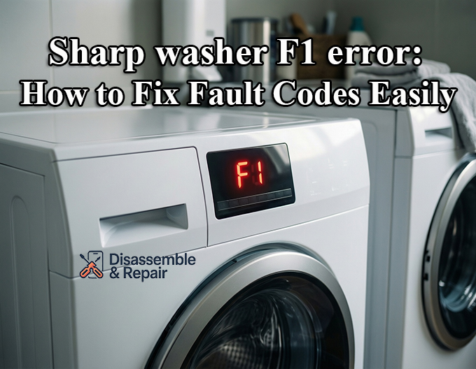 Sharp washer F1 error: How to Fix Fault Codes Easily