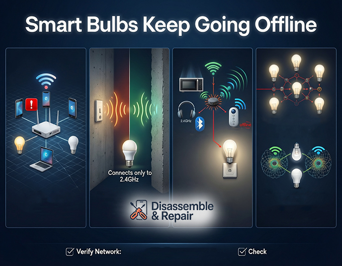 Smart bulbs keep going offline: 7 easy troubleshooting tips