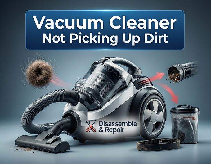 Vacuum cleaner Not picking up dirt? 7 Easy Fixes & Tips