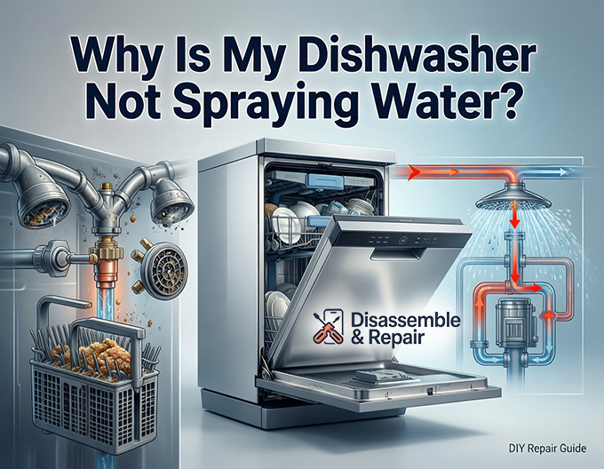 Why is my dishwasher not spraying water? Fix It Now!